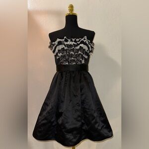 Elegant Black and White Dress